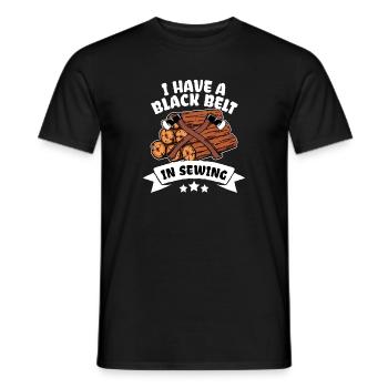 Woodwork Woodwork Wood Lumberjack Statement - Men's T-Shirt - black - Front - AI Model Male 178 light (178cm)