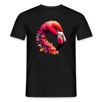Flamant - T-shirt homme - noir - Devant - AI Model Male 178 light (178cm)