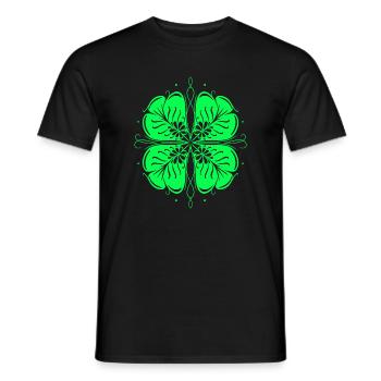 Klee St Patricks Day Kleeblatt - Männer T-Shirt - Schwarz - Vorne - AI Model Male 178 light (178cm)