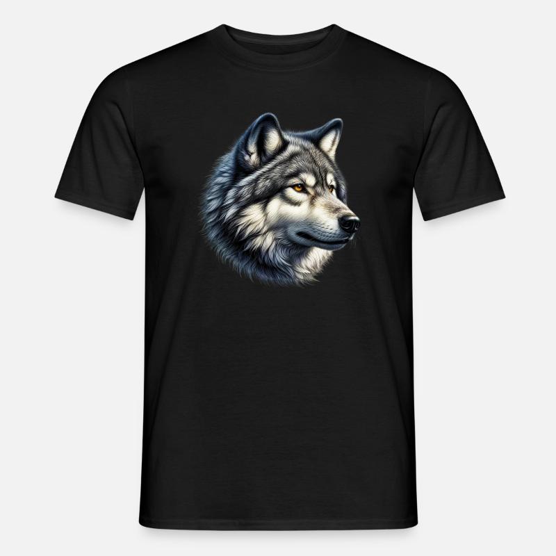 Wolf - Men’s T-shirt - black