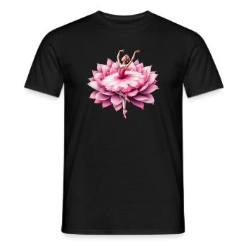Ballet dancer with tutu - Men's T-Shirt - black - Front - AI Model Male 178 light (178cm)