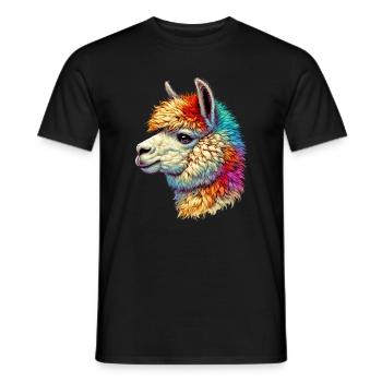 Alpaca - Men's T-Shirt - black - Front - AI Model Male 178 light (178cm)