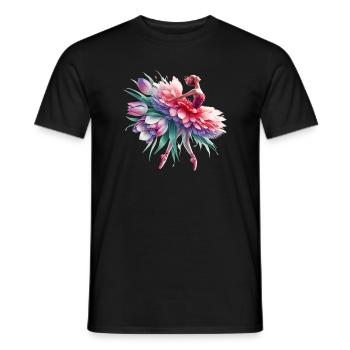 Danseuse de ballet avec tutu - T-shirt homme - noir - Devant - AI Model Male 178 light (178cm)