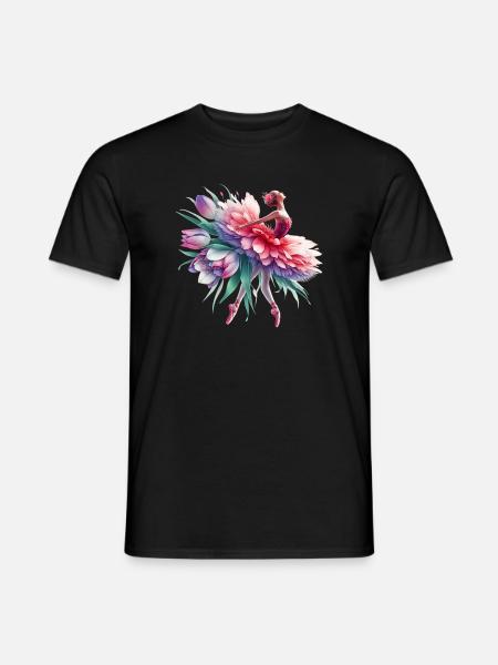 Danseuse de ballet avec tutu - T-shirt homme - noir