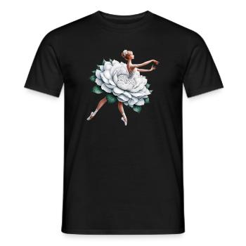 Ballet dancer with tutu - Men's T-Shirt - black - Front - AI Model Male 178 light (178cm)