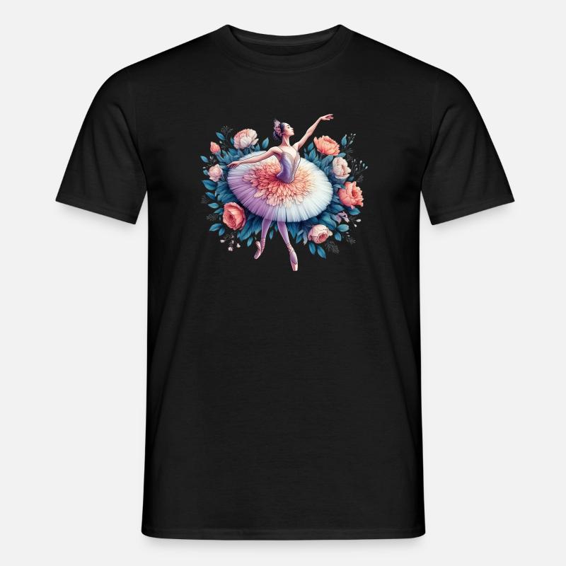 Balletttänzerin mit Tutu - Männer T-Shirt - Schwarz