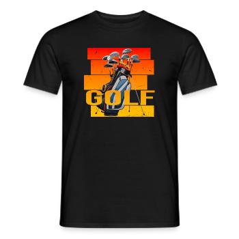 Golfsport - Männer T-Shirt - Schwarz - Vorne - AI Model Male 178 light (178cm)