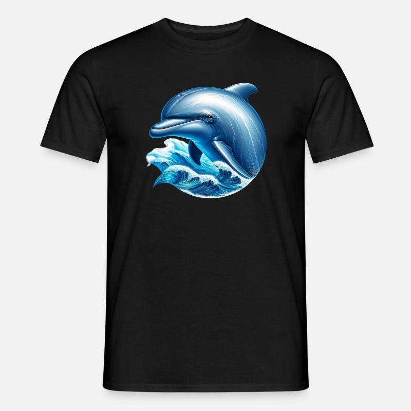 Dolphin - Men’s T-shirt - black