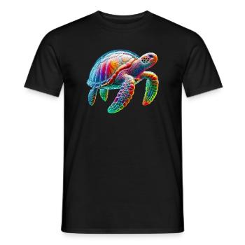 Schildkröte - Männer T-Shirt - Schwarz - Vorne - AI Model Male 178 light (178cm)