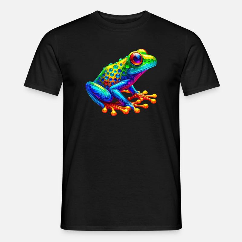 Frosch - Männer T-Shirt - Schwarz