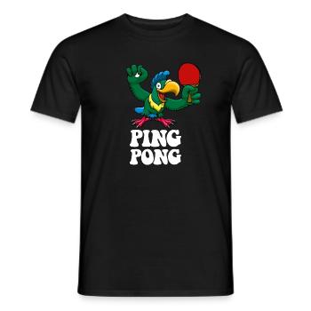Ping Pong Champion Design Table Tennis and - Men's T-Shirt - black - Front - AI Model Male 178 light (178cm)