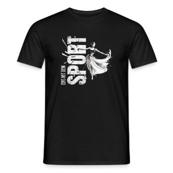 Eins mit dem Sport - Tanzen - Männer T-Shirt - Schwarz - Vorne - AI Model Male 178 light (178cm)