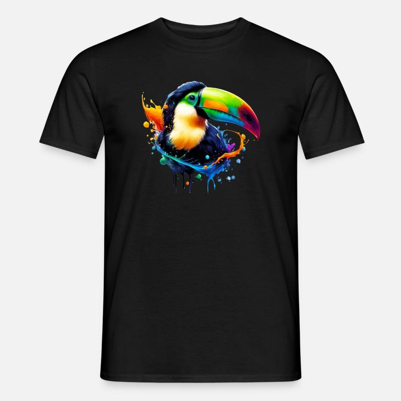 Tukan - Männer T-Shirt - Schwarz