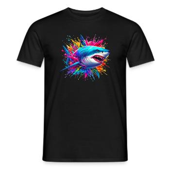 Hai - Männer T-Shirt - Schwarz - Vorne - AI Model Male 178 light (178cm)