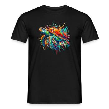 Turtle - Men's T-Shirt - black - Front - AI Model Male 178 light (178cm)