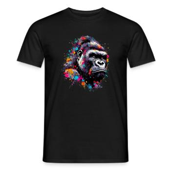Gorille - T-shirt homme - noir - Devant - AI Model Male 178 light (178cm)