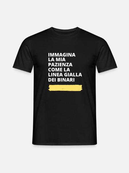 Immagina - motivo ironico e divertente - T-shirt uomo - nero