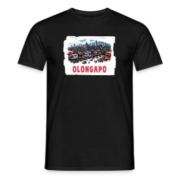 Olongapo Stadt Philippinen Urlaub Skyline - Männer T-Shirt - Schwarz - Vorne - AI Model Male 178 light (178cm)