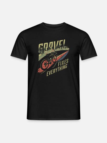 Gear and Trail Cycling Art - Men's T-Shirt - black