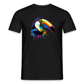 Toucan - T-shirt homme - noir - Devant - AI Model Male 178 light (178cm)