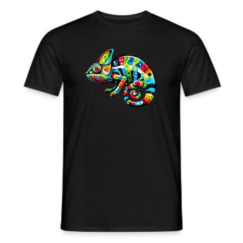 Chameleon - Men's T-Shirt - black - Front - AI Model Male 178 light (178cm)
