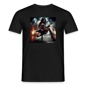 The Essence of Heavy Metal - Men's T-Shirt - black - Front - AI Model Male 178 light (178cm)