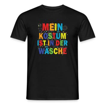 Mon costume est au lavage - T-shirt homme - noir - Devant - AI Model Male 178 light (178cm)