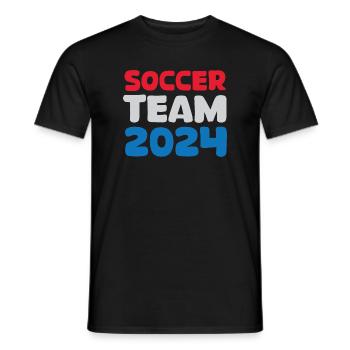Netherlands soccer team 2024 Soccer Fan Icon Logo - Men's T-Shirt - black - Front - AI Model Male 178 light (178cm)