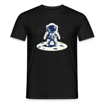 Un Astronaute sue la Lune - T-shirt homme - noir - Devant - AI Model Male 178 light (178cm)