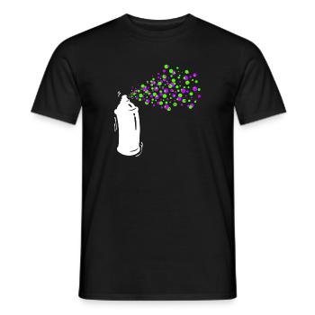 Graffiti Sprayer Spray Can Art Street Art - Men's T-Shirt - black - Front - AI Model Male 178 light (178cm)