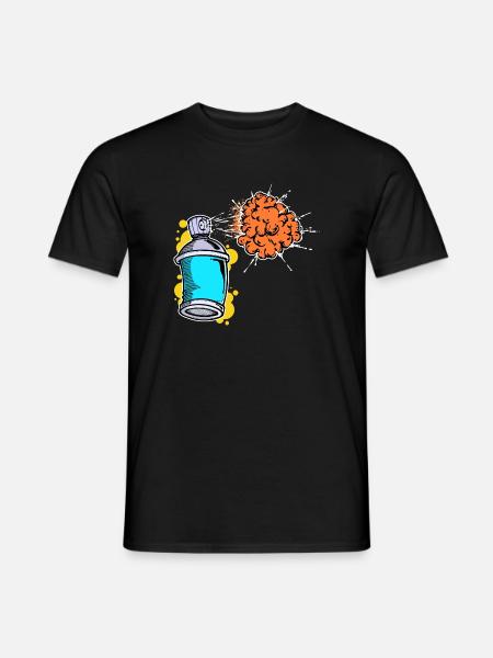 Sprayer Kunst Strassenkunst Wildstyle Graffiti - Männer T-Shirt - Schwarz