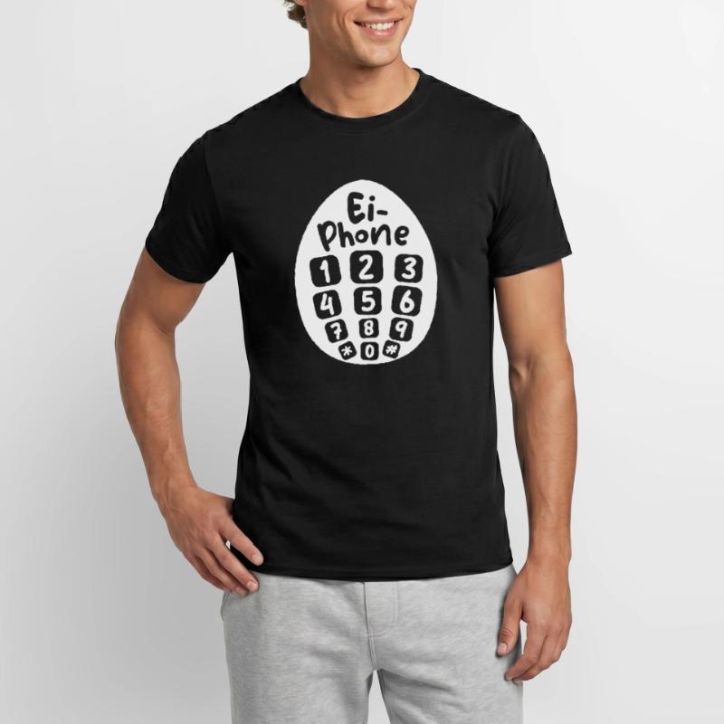 egg phone easter funny designs easter bunny eggs Men's T-Shirt