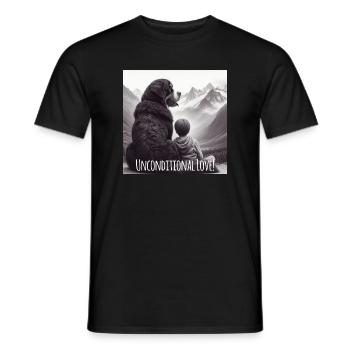Bouvier bernois - T-shirt homme - noir - Devant - AI Model Male 178 light (178cm)