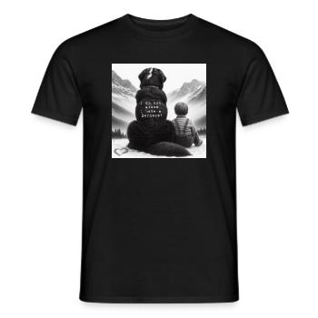 Bouvier bernois - T-shirt homme - noir - Devant - AI Model Male 178 light (178cm)