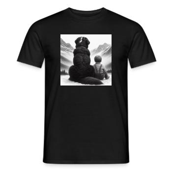 Bouvier bernois - T-shirt homme - noir - Devant - AI Model Male 178 light (178cm)