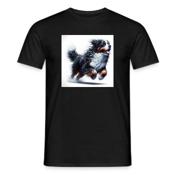 Bouvier bernois - T-shirt homme - noir - Devant - AI Model Male 178 light (178cm)