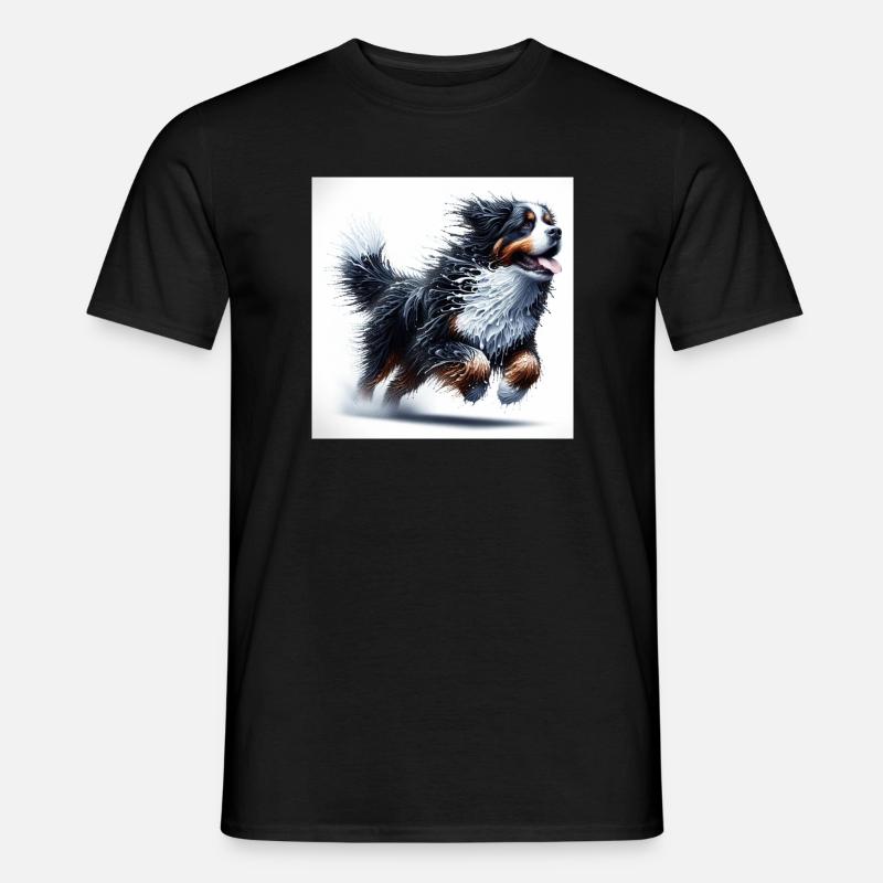 Berner Sennenhund - Männer T-Shirt - Schwarz
