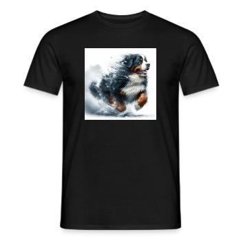Bouvier bernois - T-shirt homme - noir - Devant - AI Model Male 178 light (178cm)