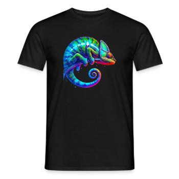 Chameleon - Men's T-Shirt - black - Front - AI Model Male 178 light (178cm)