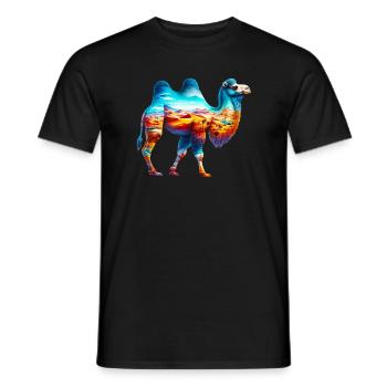 Camel - Men's T-Shirt - black - Front - AI Model Male 178 light (178cm)