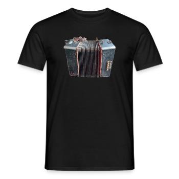 Vintage Akkordeon Kunst - Männer T-Shirt - Schwarz - Vorne - AI Model Male 178 light (178cm)
