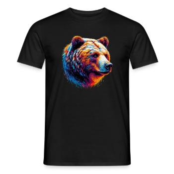 Bear - Men's T-Shirt - black - Front - AI Model Male 178 light (178cm)