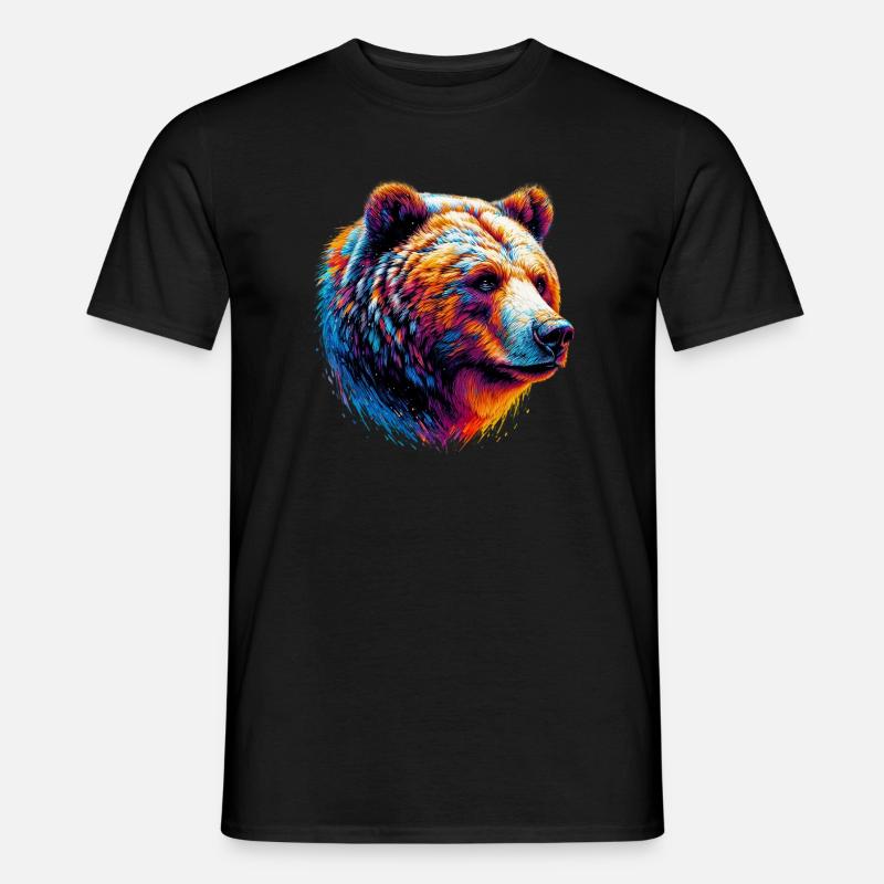 Bär - Männer T-Shirt - Schwarz