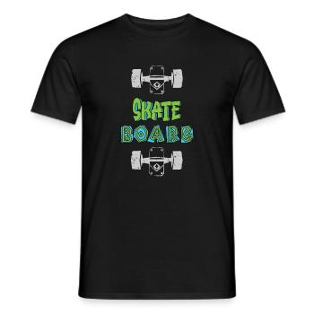 Cool Skateboard Chemise - T-shirt homme - noir - Devant - AI Model Male 178 light (178cm)
