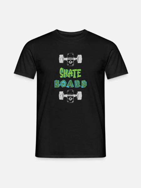 Cool Skateboard Shirt - Men's T-Shirt - black