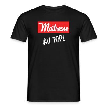 GELIEBTE. VIELEN DANK. DANKE, HERRIN - Männer T-Shirt - Schwarz - Vorne - AI Model Male 178 light (178cm)