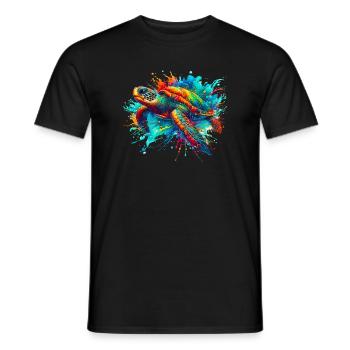 Tortue - T-shirt homme - noir - Devant - AI Model Male 178 light (178cm)