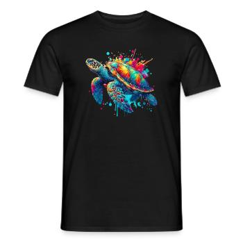 Tortue - T-shirt homme - noir - Devant - AI Model Male 178 light (178cm)