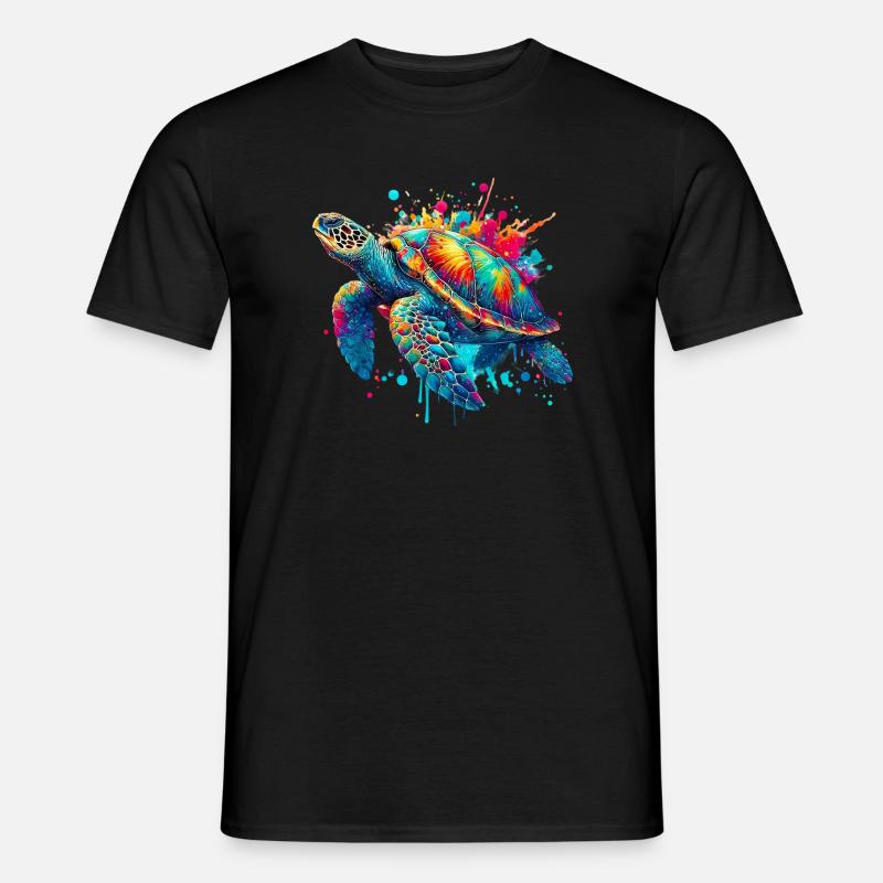 Schildkröte - Männer T-Shirt - Schwarz