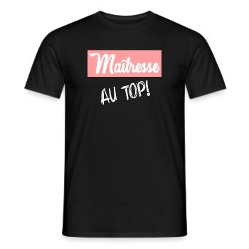 GELIEBTE. VIELEN DANK. DANKE, HERRIN - Männer T-Shirt - Schwarz - Vorne - AI Model Male 178 light (178cm)
